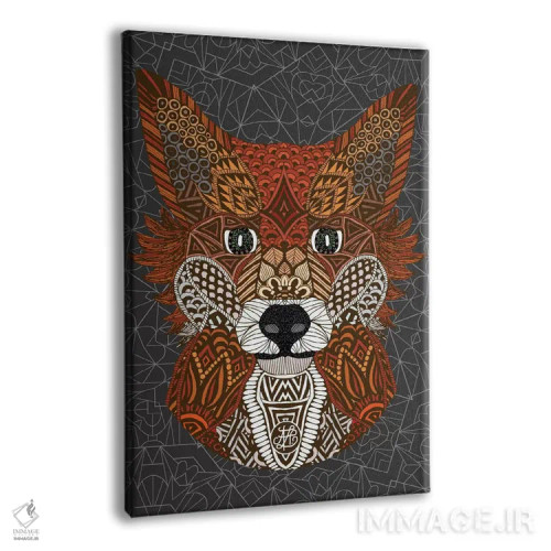 تابلو روباه اثر آنجلیکا پارکر - نمای پرسپکتیو محصول