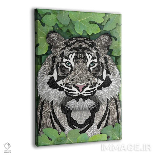 تابلو ببر سفید جنگلی اثر آنجلیکا پارکر - نمای پرسپکتیو محصول