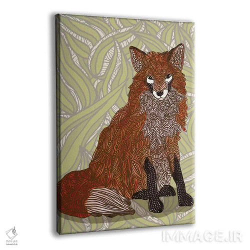 تابلو بانوی روباهمانند اثر آنجلیکا پارکر - نمای پرسپکتیو محصول