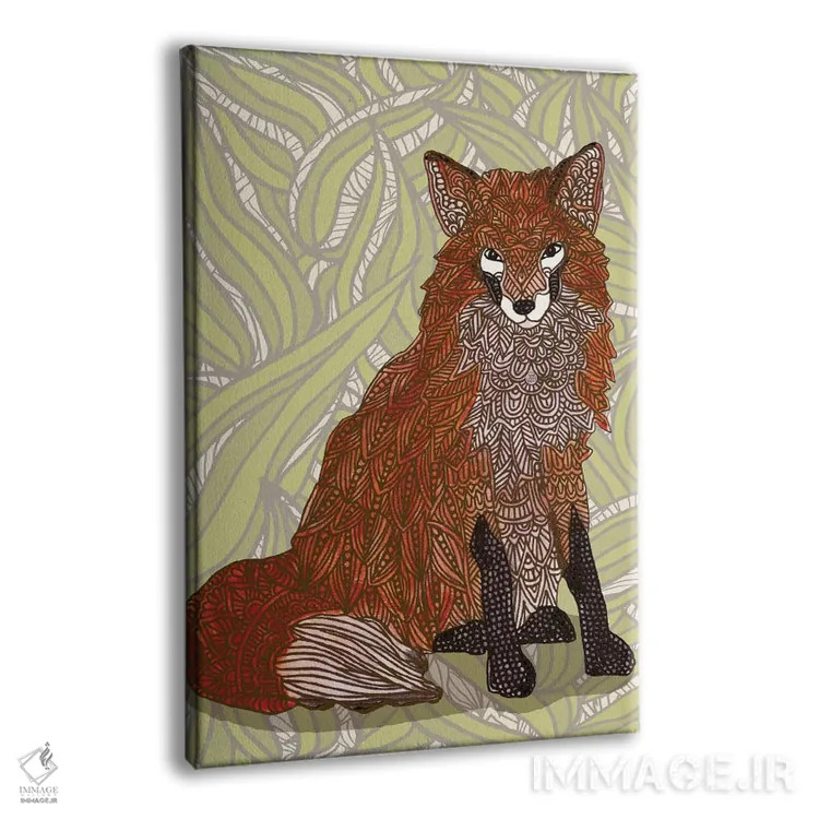 تابلو بانوی روباهمانند اثر آنجلیکا پارکر - نمای پرسپکتیو محصول