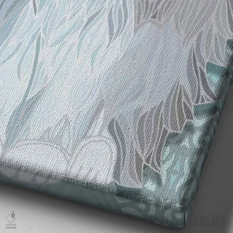 تابلو راگدال شفق قطبی (نژاد گربه) اثر آنجلیکا پارکر - نمای نزدیک بافت بوم