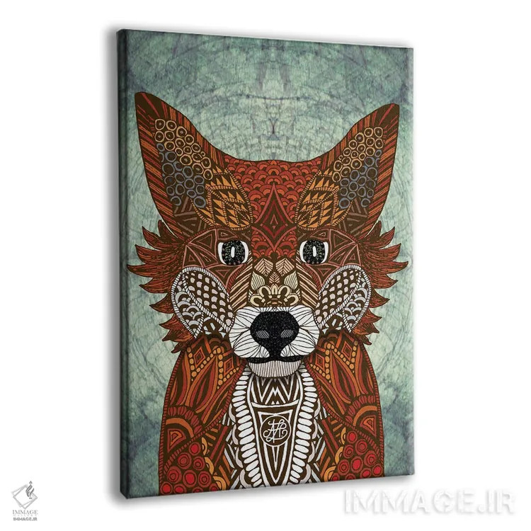 تابلو روباه جنگلی اثر آنجلیکا پارکر - نمای پرسپکتیو محصول