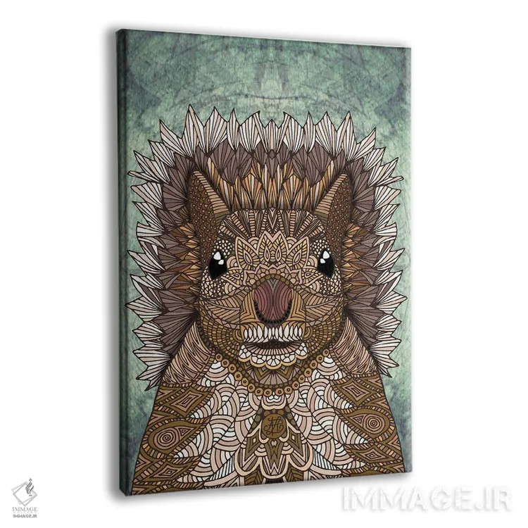 تابلو سنجاب تزئینی اثر آنجلیکا پارکر - نمای پرسپکتیو محصول