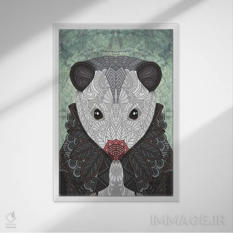 تابلو صاریغ تزئینی اثر آنجلیکا پارکر - نمای قابدار سفید