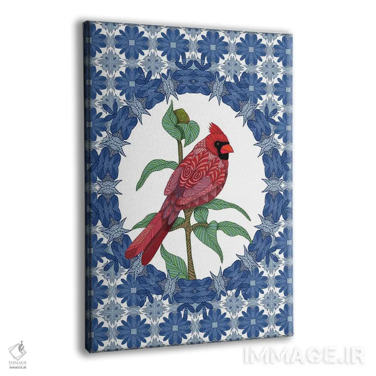 تابلو کارباورال آبی کریسمس اثر آنجلیکا پارکر - نمای پرسپکتیو محصول