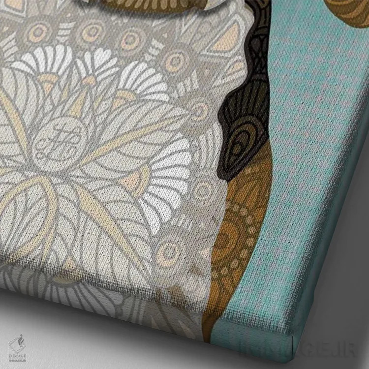 تابلو بیگل (نژاد سگ) اثر آنجلیکا پارکر - نمای نزدیک بافت بوم