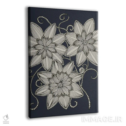 تابلو طرح گل اثر آنجلیکا پارکر - نمای پرسپکتیو محصول