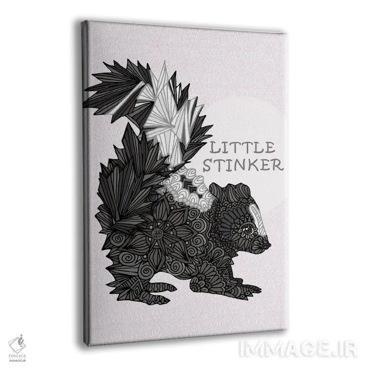 تابلو بو گنده کوچولوی صورتی اثر آنجلیکا پارکر - نمای پرسپکتیو محصول