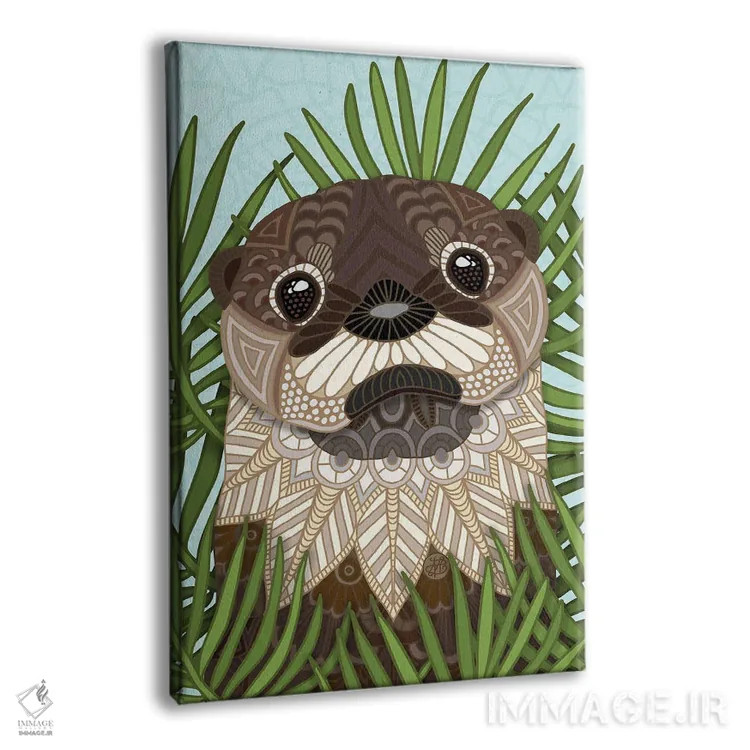 تابلو سمور بسیار بامزه اثر آنجلیکا پارکر - نمای پرسپکتیو محصول