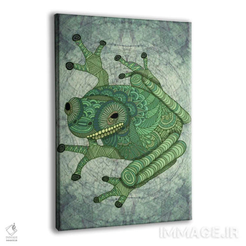 تابلو قورباغهٔ درختی اثر آنجلیکا پارکر - نمای پرسپکتیو محصول