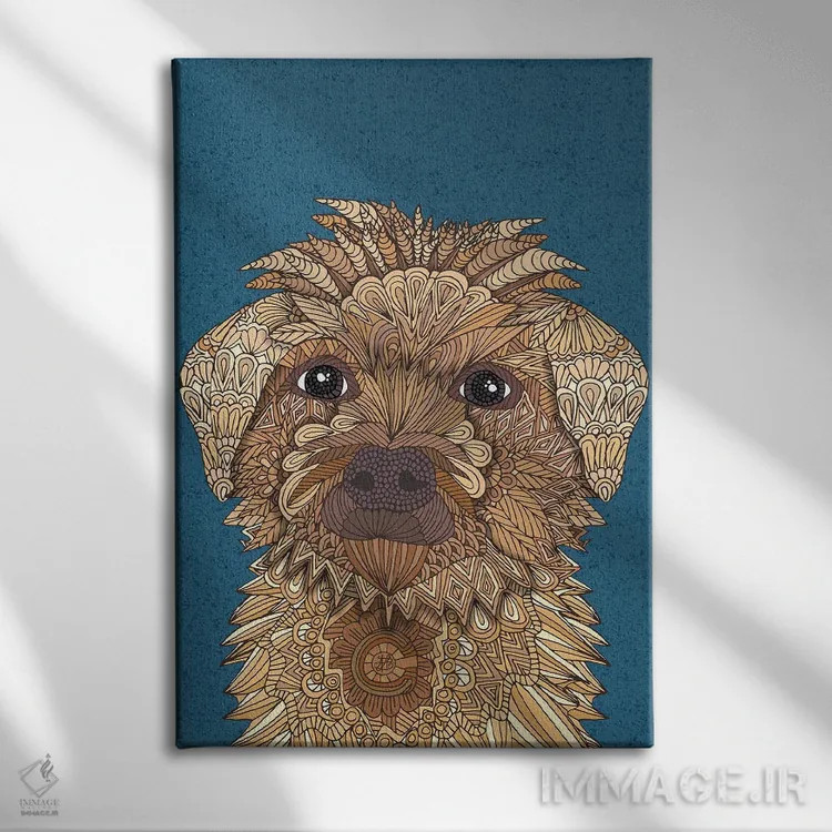 تابلو ریگلی اثر آنجلیکا پارکر - نمای روبهرو روی دیوار