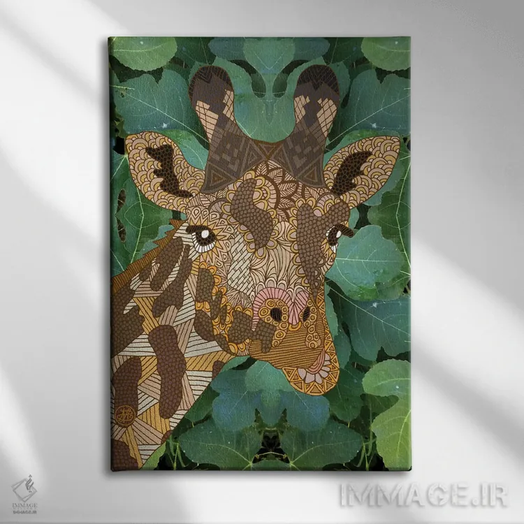 تابلو در جنگل اثر آنجلیکا پارکر - نمای روبهرو روی دیوار