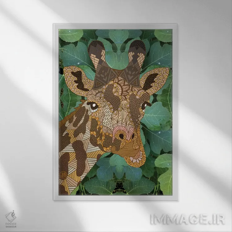 تابلو در جنگل اثر آنجلیکا پارکر - نمای قابدار سفید