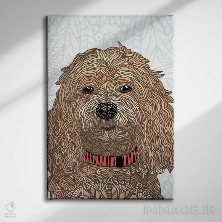 تابلو مکس (نام) اثر آنجلیکا پارکر - نمای روبهرو روی دیوار