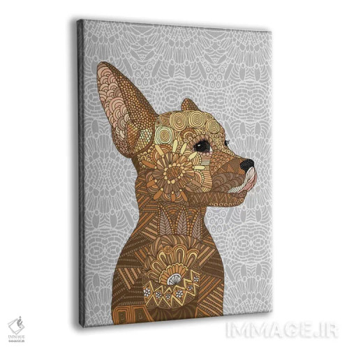 تابلو مینیاتور پینچر (سگ نژاد) اثر آنجلیکا پارکر - نمای پرسپکتیو محصول
