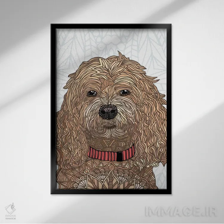 تابلو مکس (نام) اثر آنجلیکا پارکر - نمای قابدار مشکی