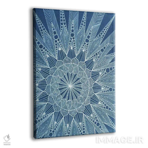 تابلو برفتنگل (ترکیب برف و هنر زنتَنگل) اثر آنجلیکا پارکر - نمای پرسپکتیو محصول