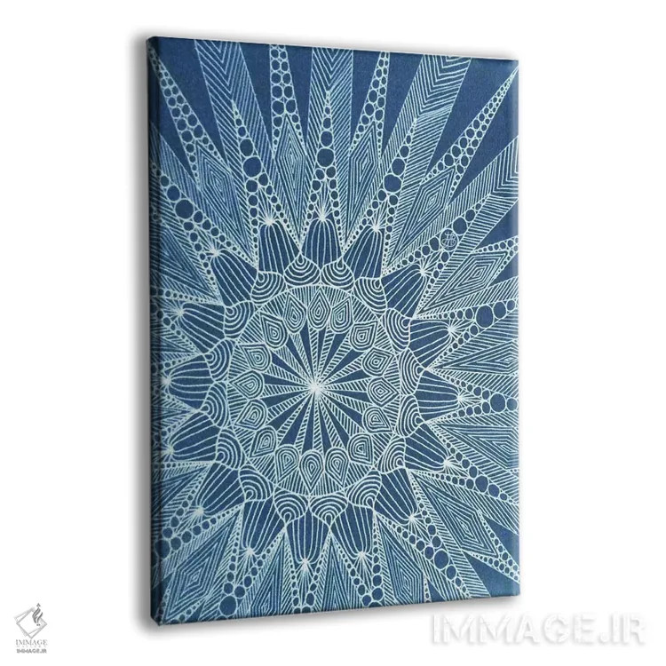 تابلو برفتنگل (ترکیب برف و هنر زنتَنگل) اثر آنجلیکا پارکر - نمای پرسپکتیو محصول