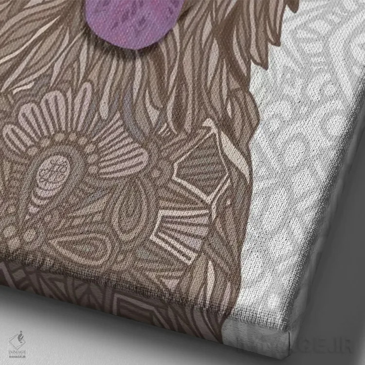 تابلو عسل شیرین اثر آنجلیکا پارکر - نمای نزدیک بافت بوم