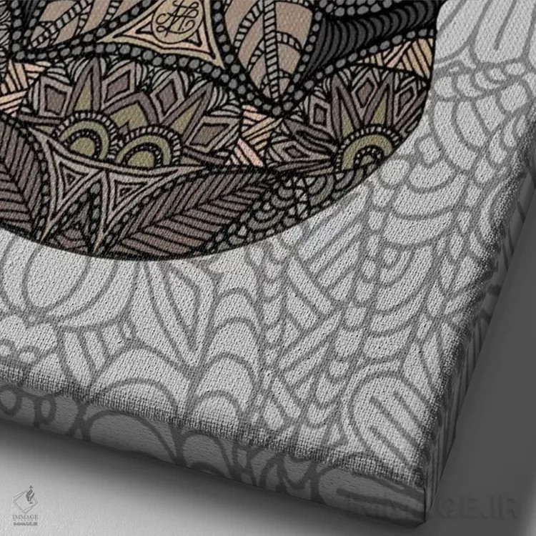 تابلو گربهٔ تابی (راخطدار) اثر آنجلیکا پارکر - نمای نزدیک بافت بوم