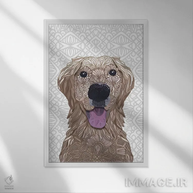 تابلو عسل شیرین اثر آنجلیکا پارکر - نمای قابدار سفید