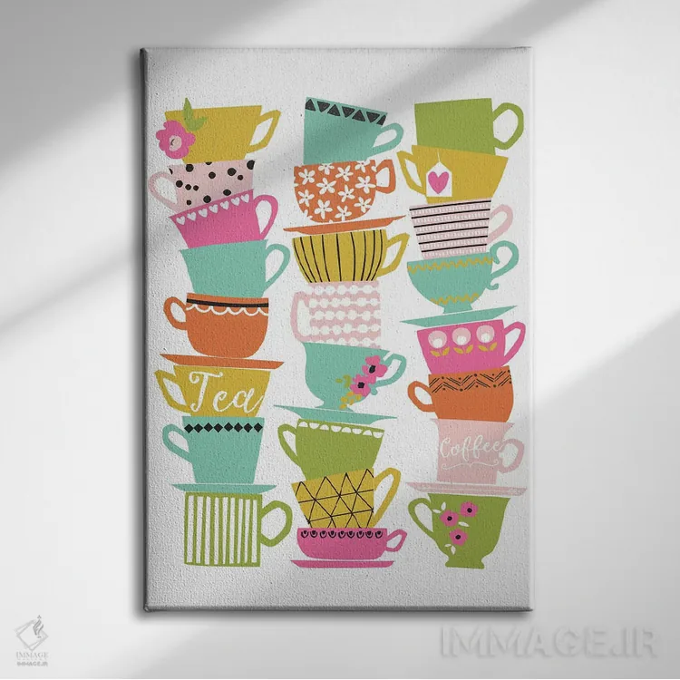 تابلو در آشپزخانه ۴ اثر آنجلا نیکِیاس - نمای روبهرو روی دیوار