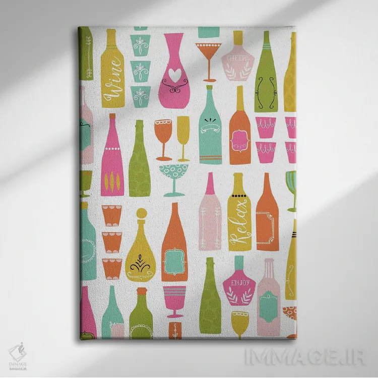 تابلو در آشپزخانه ۳ اثر آنجلا نیکِیاس - نمای روبهرو روی دیوار