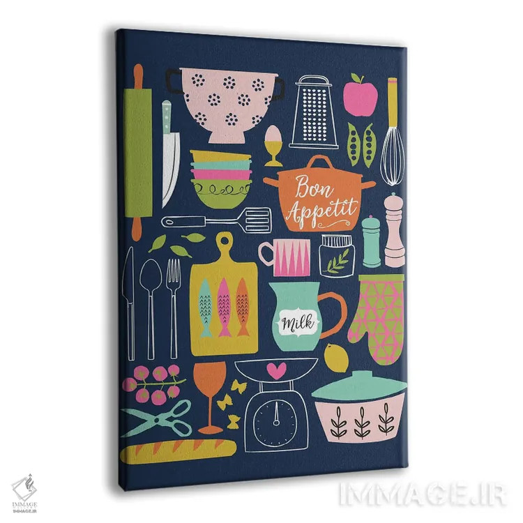 تابلو در آشپزخانه ۵ اثر آنجلا نیکِیاس - نمای پرسپکتیو محصول