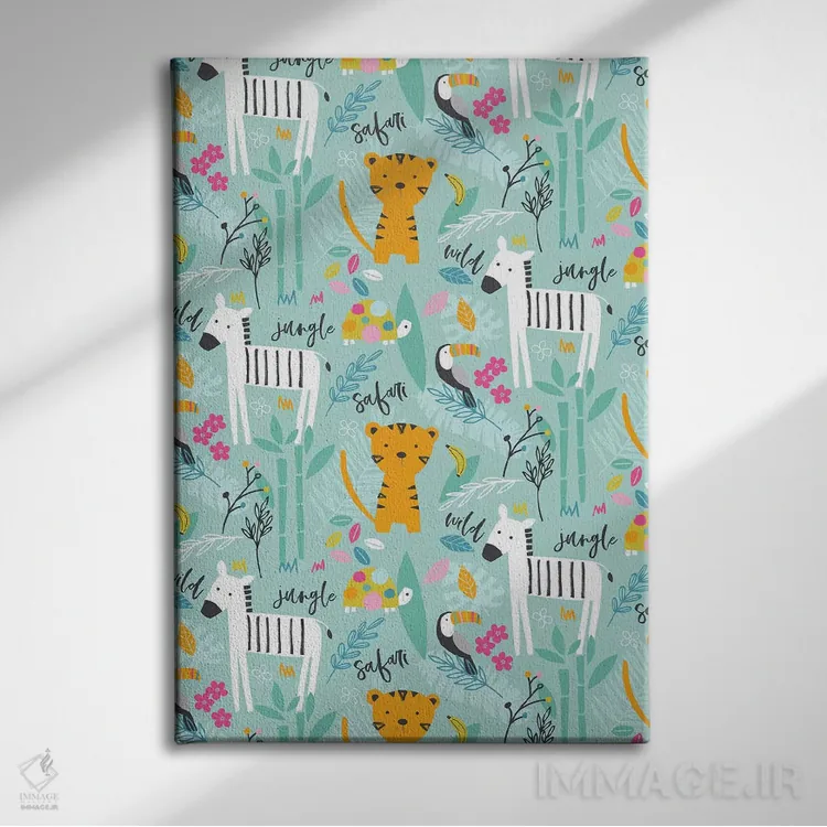 تابلو ماجراجویی وحشی ۳ اثر آنجلا نیکِیاس - نمای روبهرو روی دیوار