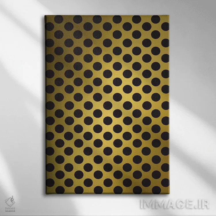 تابلو تب طلا ۱ اثر آنجلا نیکِیاس - نمای روبهرو روی دیوار