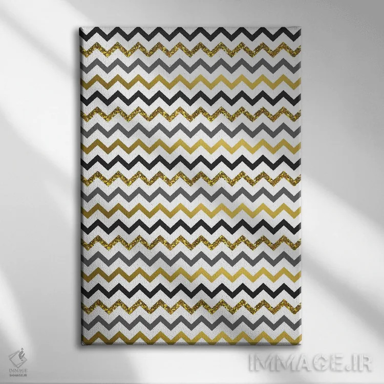 تابلو تب طلا ۲ اثر آنجلا نیکِیاس - نمای روبهرو روی دیوار