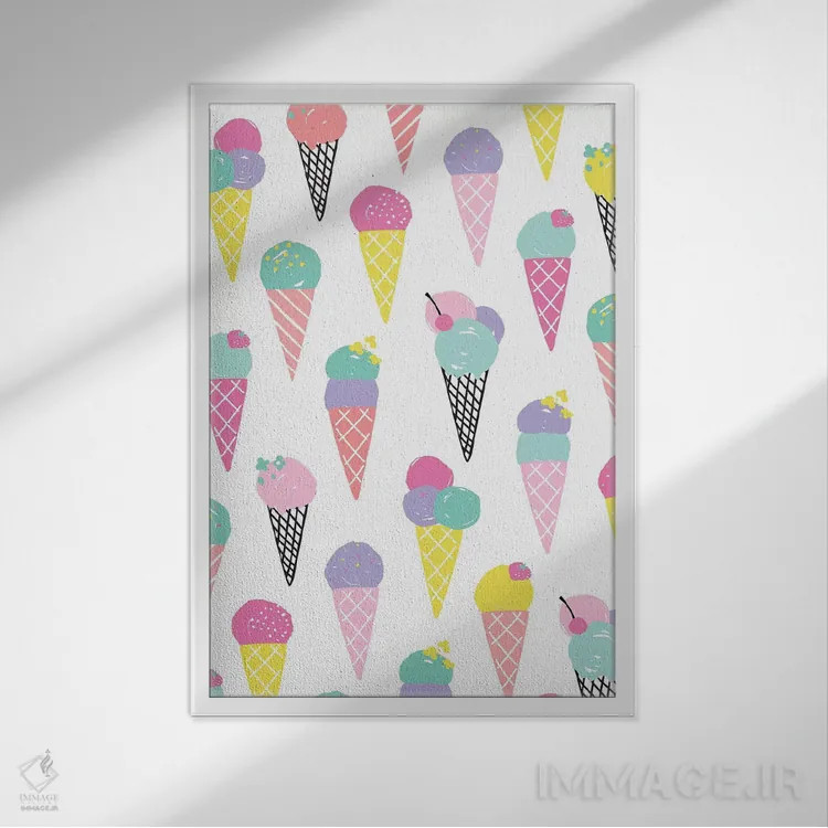 تابلو حس آفتابی اثر آنجلا نیکِیاس - نمای قابدار سفید