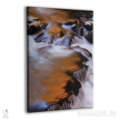 تابلو Tennessee. Cascades along the Little River in the Smoky Mountains.,آمریکا، تنسی. آبشارها در امتداد رودخانه لیتل در کوههای اسموکی اثر جوآن ولز - نمای پرسپکتیو محصول