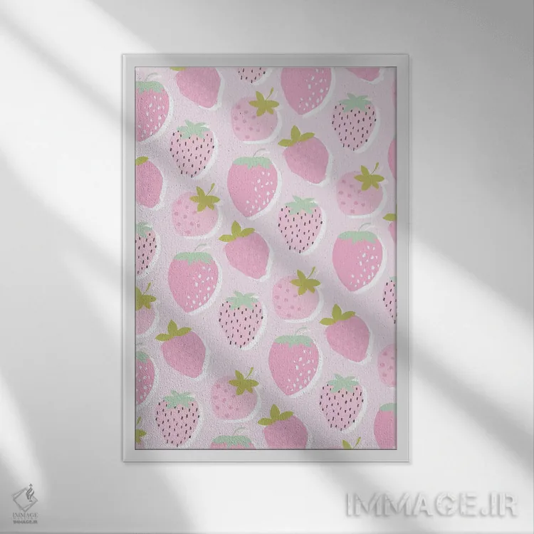 تابلو نوشیدنی میوهای گازدار ۶ اثر آنجلا نیکِیاس - نمای قابدار سفید