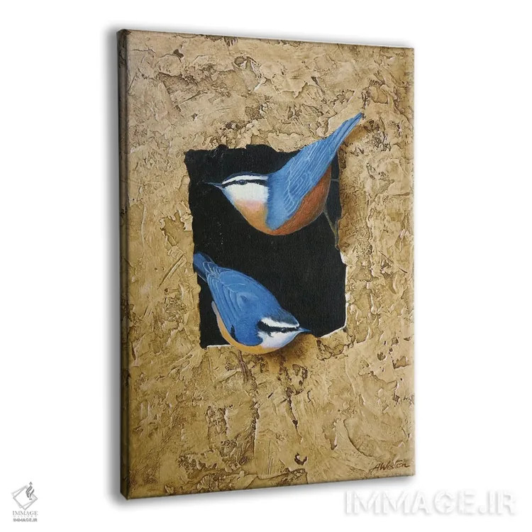 تابلو بلو تیت (پرندهٔ اروپایی) اثر آلن وستون - نمای پرسپکتیو محصول