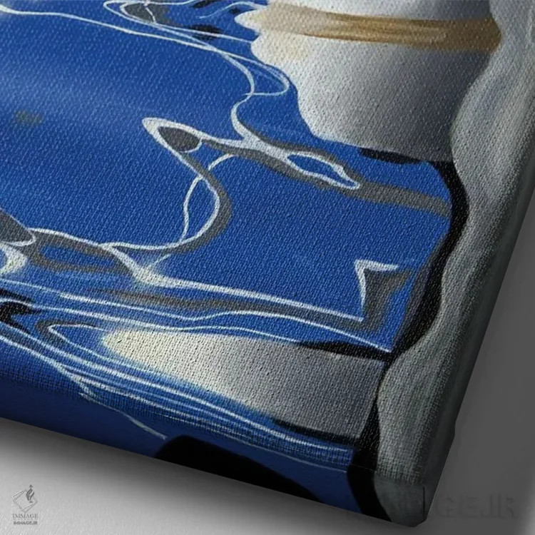 تابلو بندر پدستو اثر آلن وستون - نمای نزدیک بافت بوم