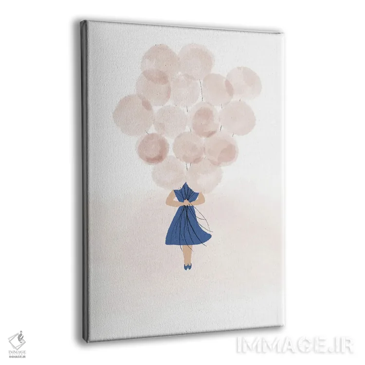 تابلو دختر بادکنکی اثر آنا کوآچ - نمای پرسپکتیو محصول