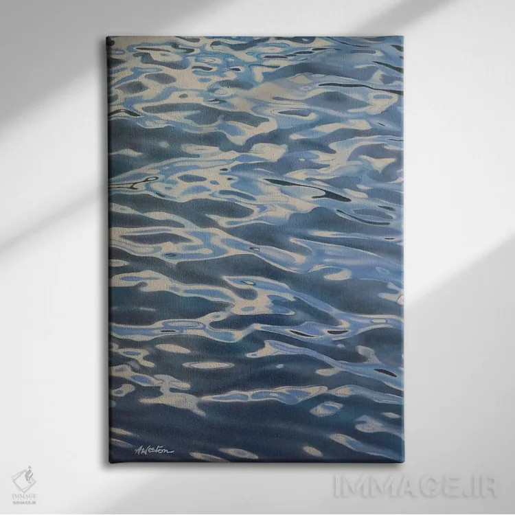 تابلو موجکها، خلیج رِدیمانی اثر آلن وستون - نمای روبهرو روی دیوار