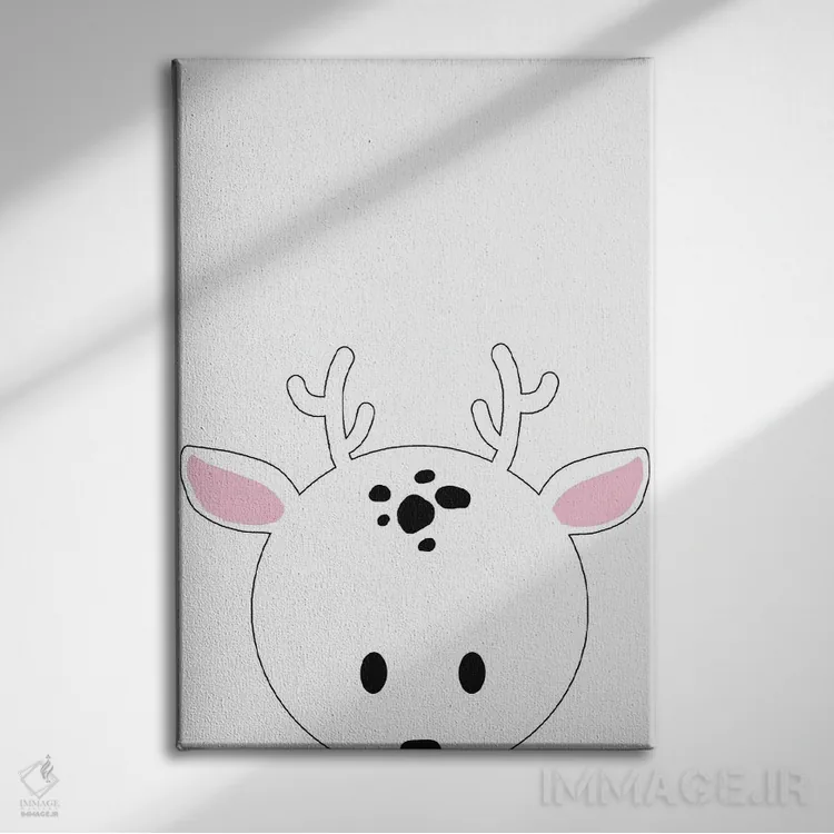 تابلو پیکابو اول (بازی کودکان) اثر آنا کوآچ - نمای روبهرو روی دیوار