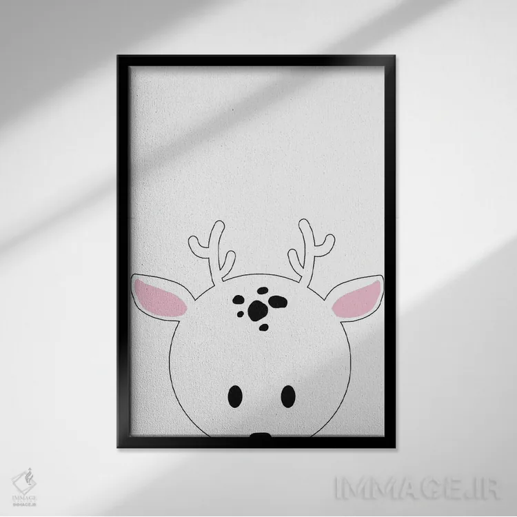 تابلو پیکابو اول (بازی کودکان) اثر آنا کوآچ - نمای قابدار مشکی