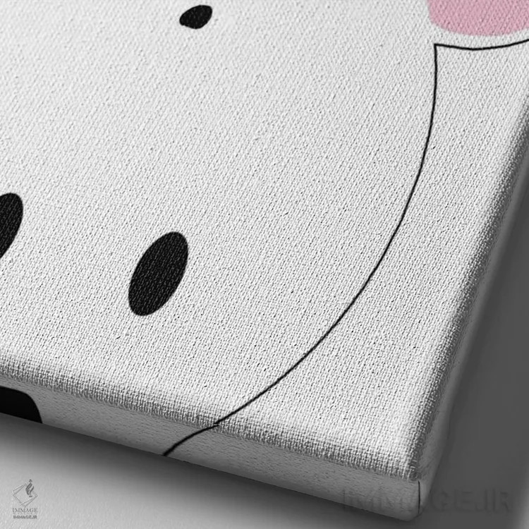 تابلو پیکابو اول (بازی کودکان) اثر آنا کوآچ - نمای نزدیک بافت بوم