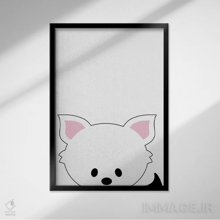 تابلو پیکابو دوم (بازی کودکان) اثر آنا کوآچ - نمای قابدار مشکی
