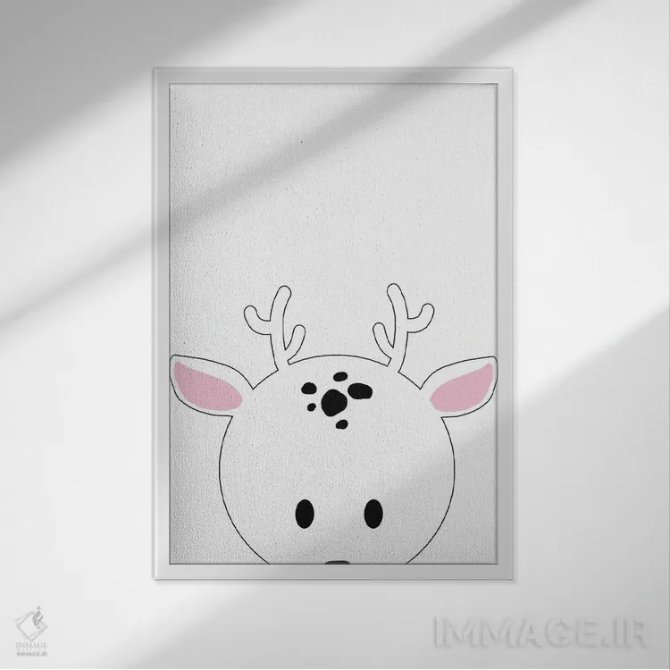 تابلو پیکابو اول (بازی کودکان) اثر آنا کوآچ - نمای قابدار سفید
