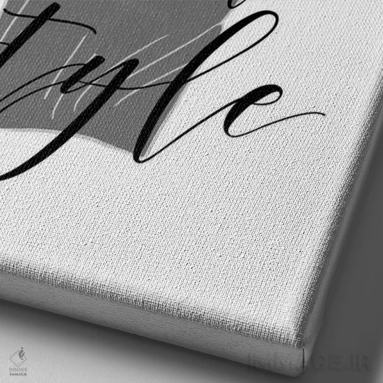 تابلو استایل اثر آنا کوآچ - نمای نزدیک بافت بوم