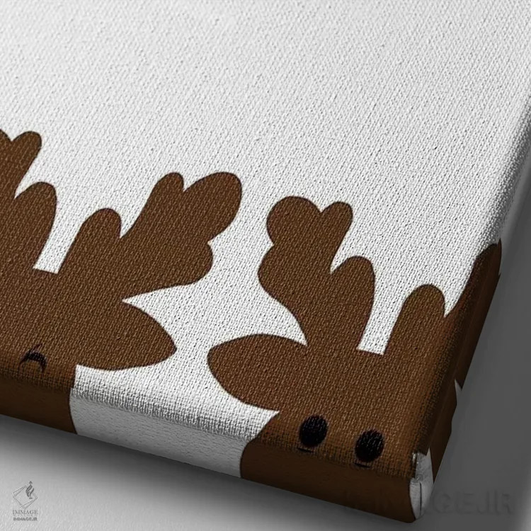 تابلو فهرست شیطونها اثر آنا کوآچ - نمای نزدیک بافت بوم