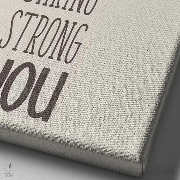 تابلو همیشه خودت باش اثر آنا کوآچ - نمای نزدیک بافت بوم