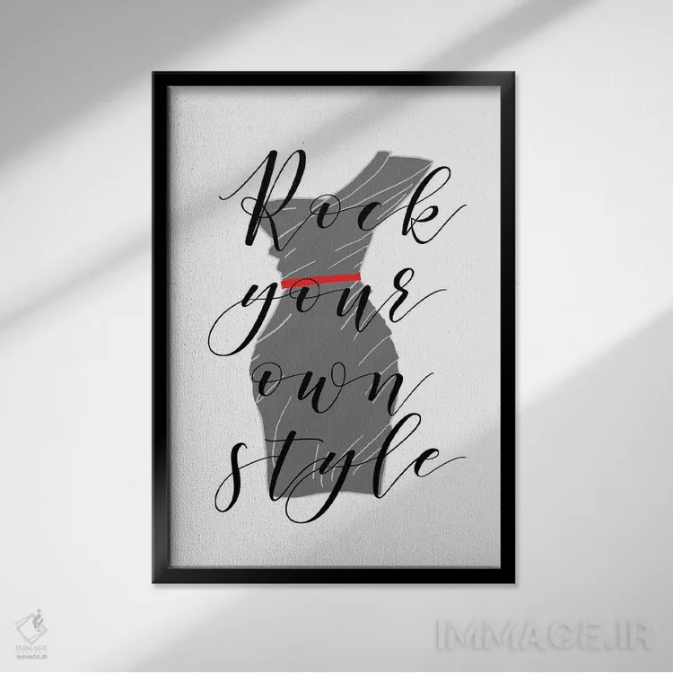 تابلو استایل اثر آنا کوآچ - نمای قابدار مشکی