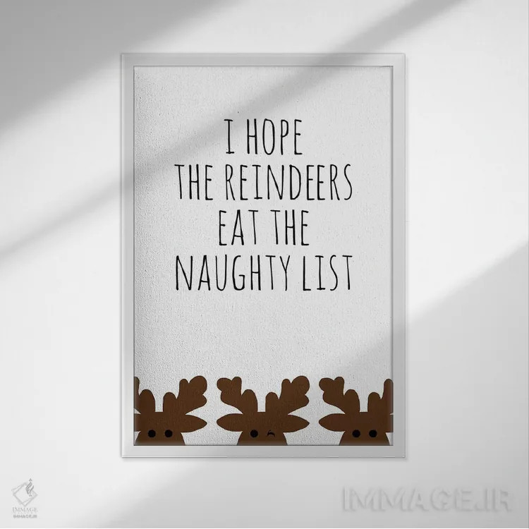 تابلو فهرست شیطونها اثر آنا کوآچ - نمای قابدار سفید