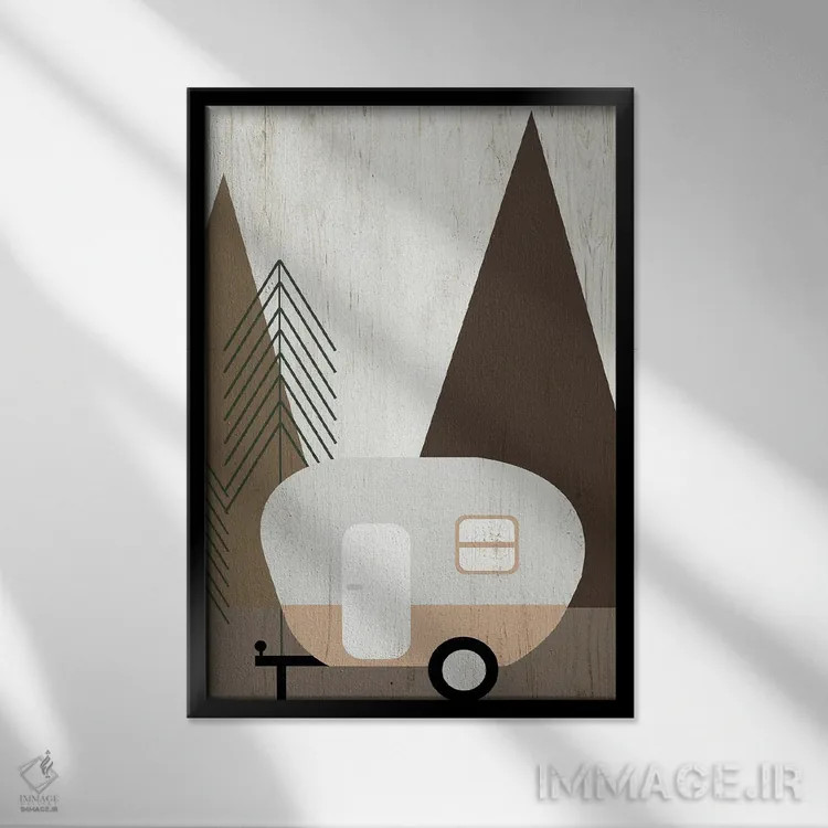 تابلو سفر ماجراجویانه دوم اثر آنا کوآچ - نمای قابدار مشکی