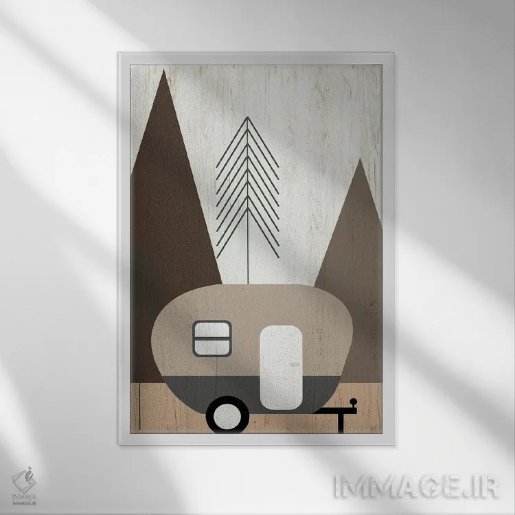 تابلو سفر ماجراجویانه اول اثر آنا کوآچ - نمای قابدار سفید